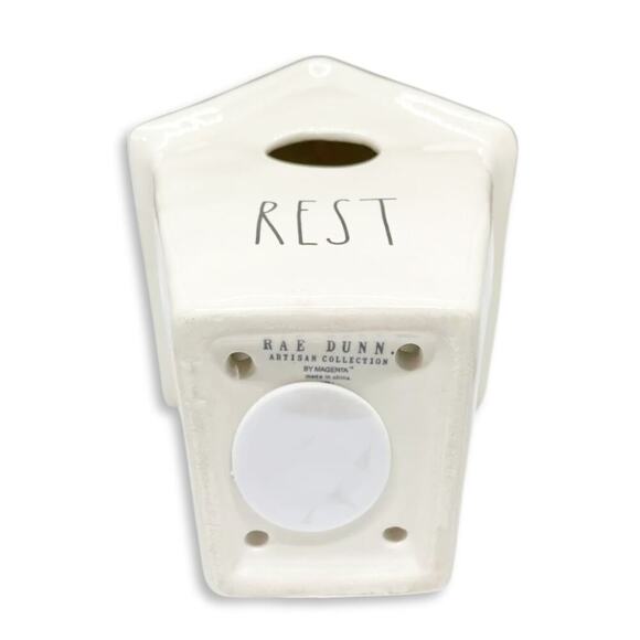 New Rae Dunn Artisan Collection by Magenta Ceramic Taper Rest Birdhouse - Picture 4 of 6